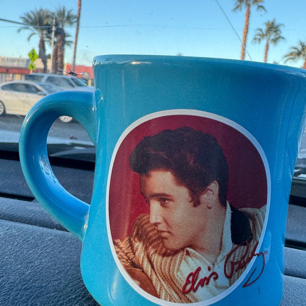 Elvis Presley Blue Mug